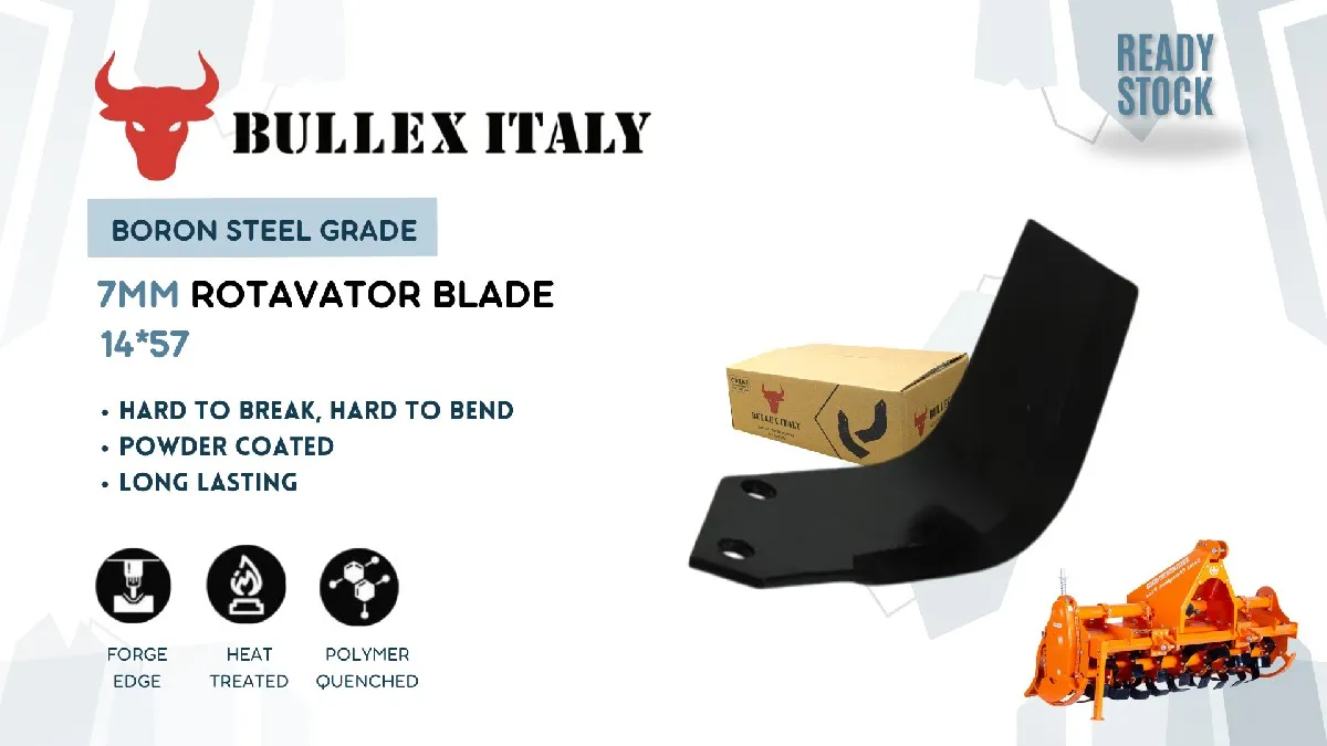Bullex Italy Rotavator Blades – Heavy Duty Italian Steel (Rajkot)