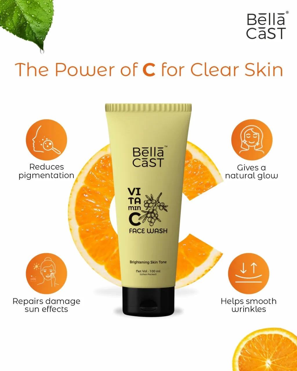 Bella cast Vitamin C facewash