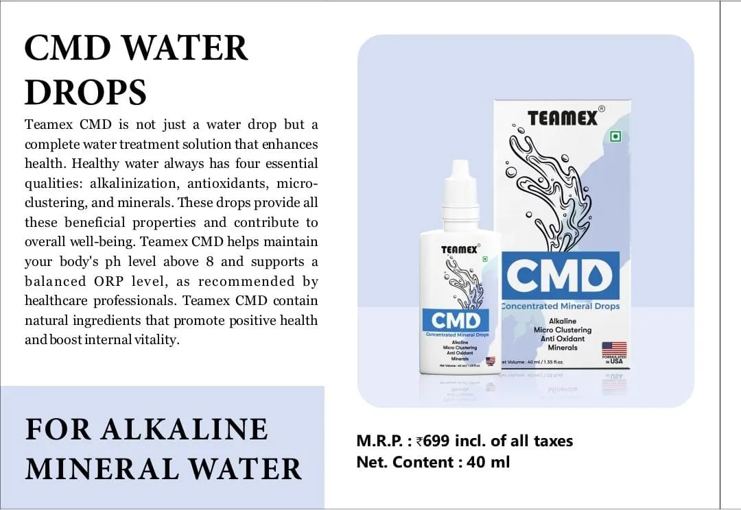 Teamex CMD Water Drop For Alkaline mineral water