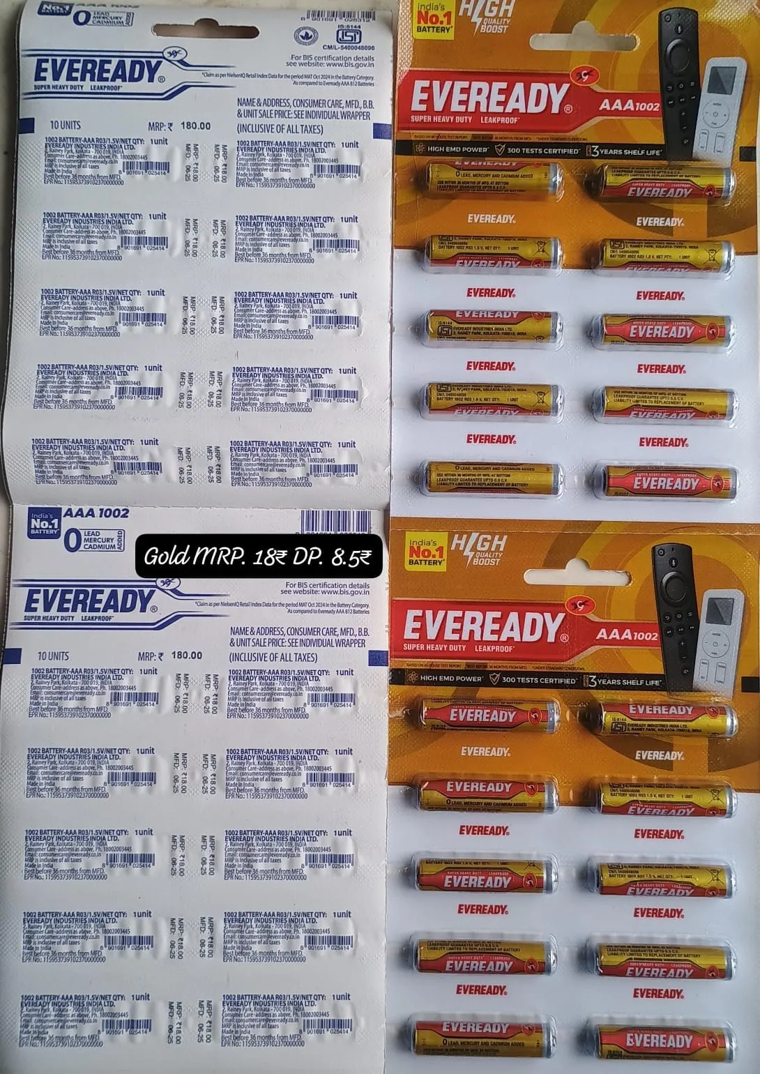 -	ELECTRIC GOODS BATTERIES TORCH CHARGERS ETC.. CONT. (SURAT) 9426943900 ALL INDIA DELIVERY AVAILABLE -	Photo Goods Accessories/ Clock / Remote/ Toys etc Batteries Charger Contact 9426943900