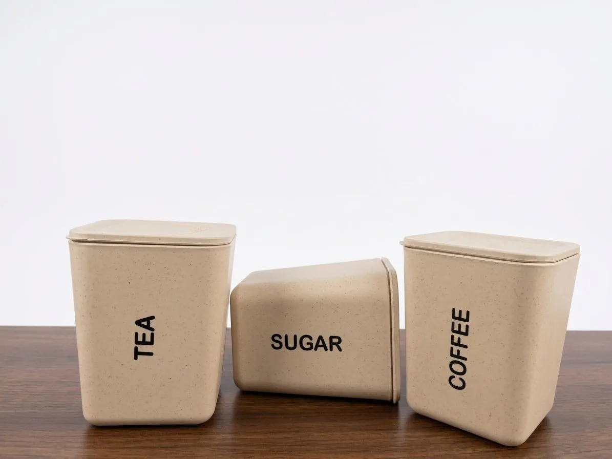 TEA SUGER COFFEE SET OF 3