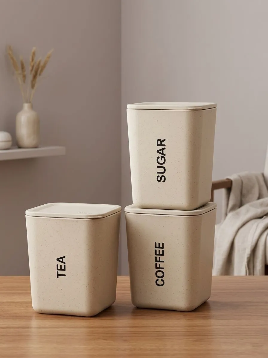 TEA SUGER COFFEE SET OF 3