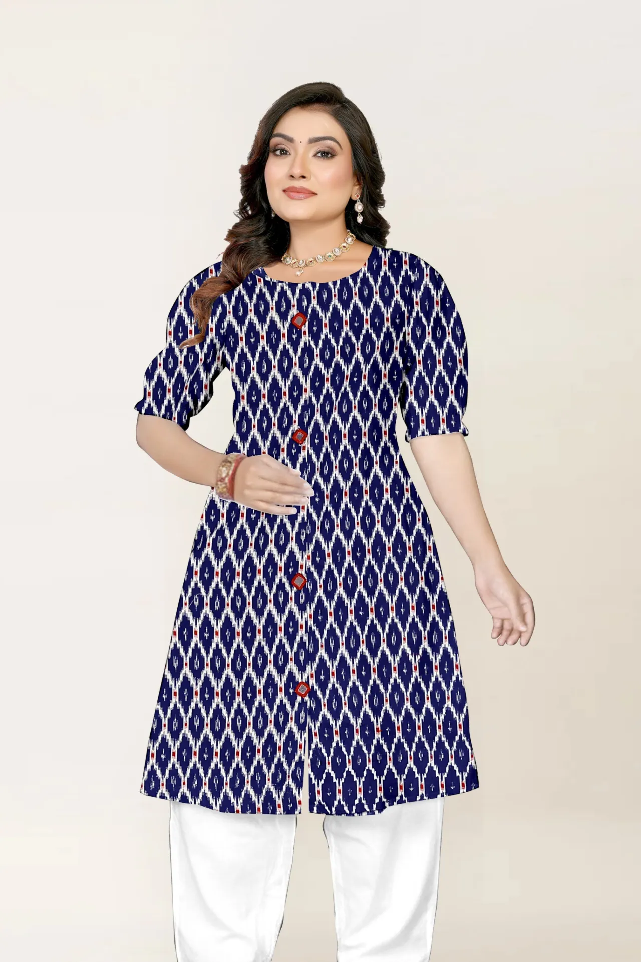 Cotton mirror work kurta size L,XL,XXL,3XL