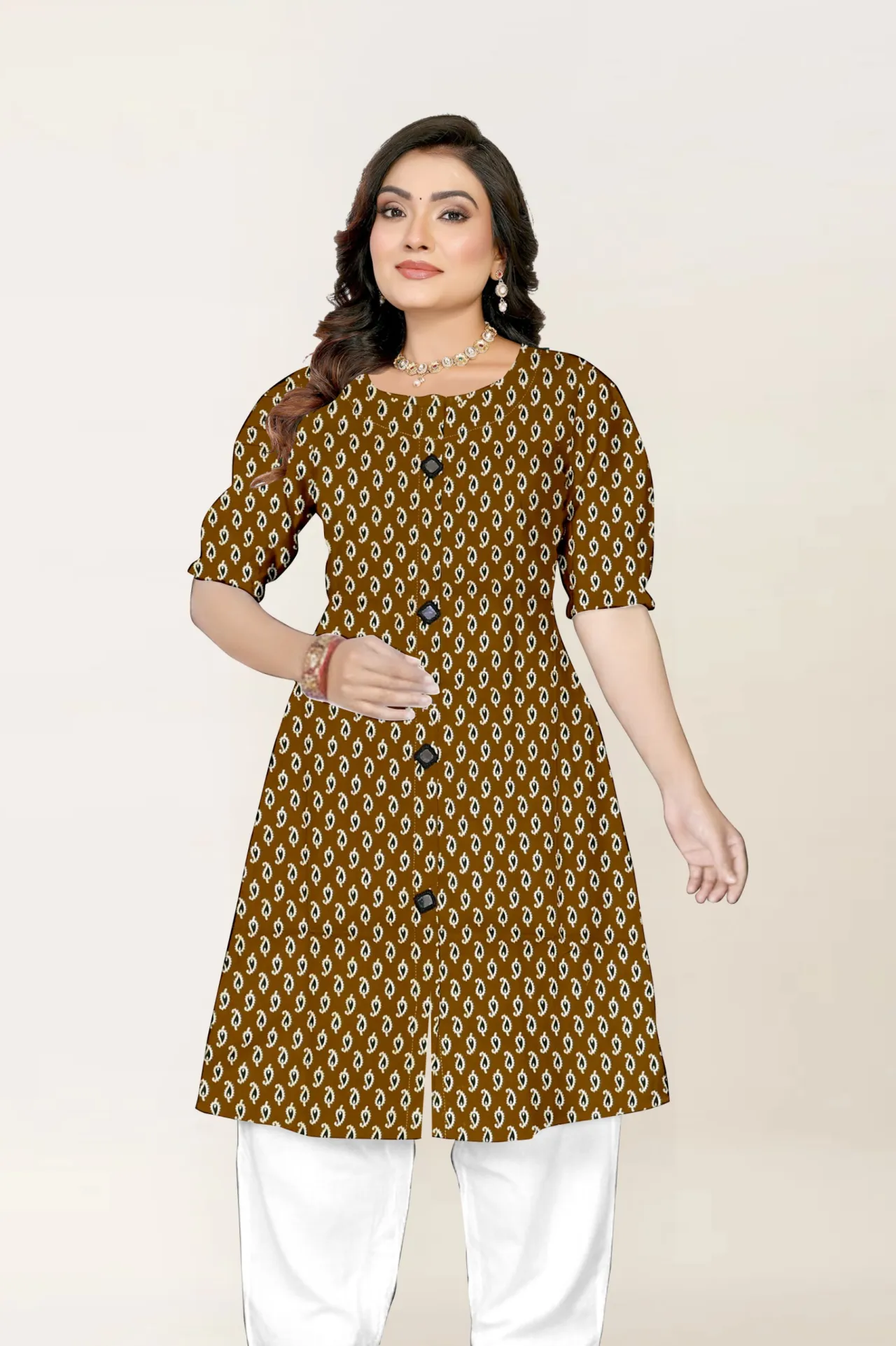 Cotton mirror work kurta size L,XL,XXL,3XL