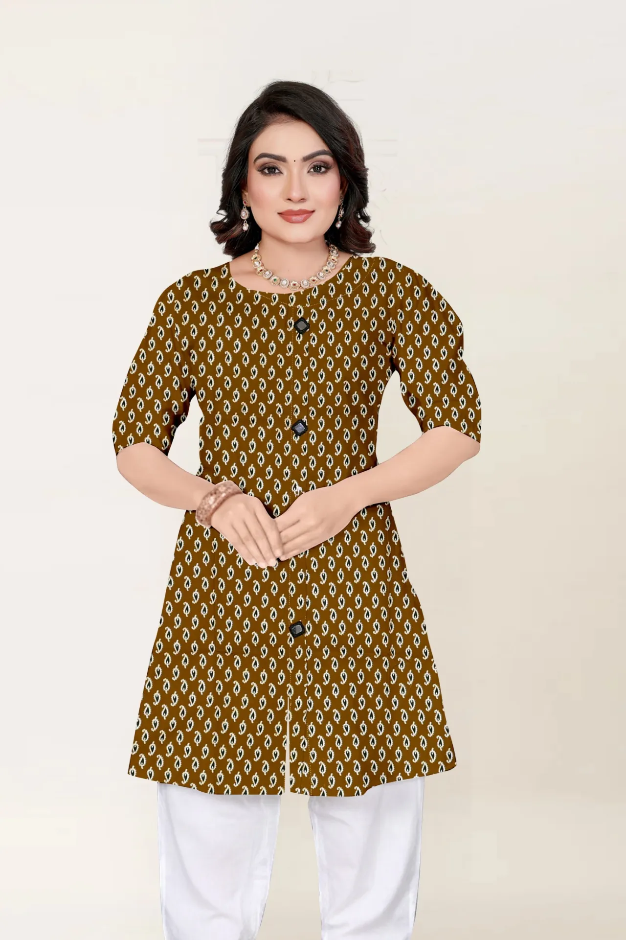 Cotton mirror work kurta size L,XL,XXL,3XL