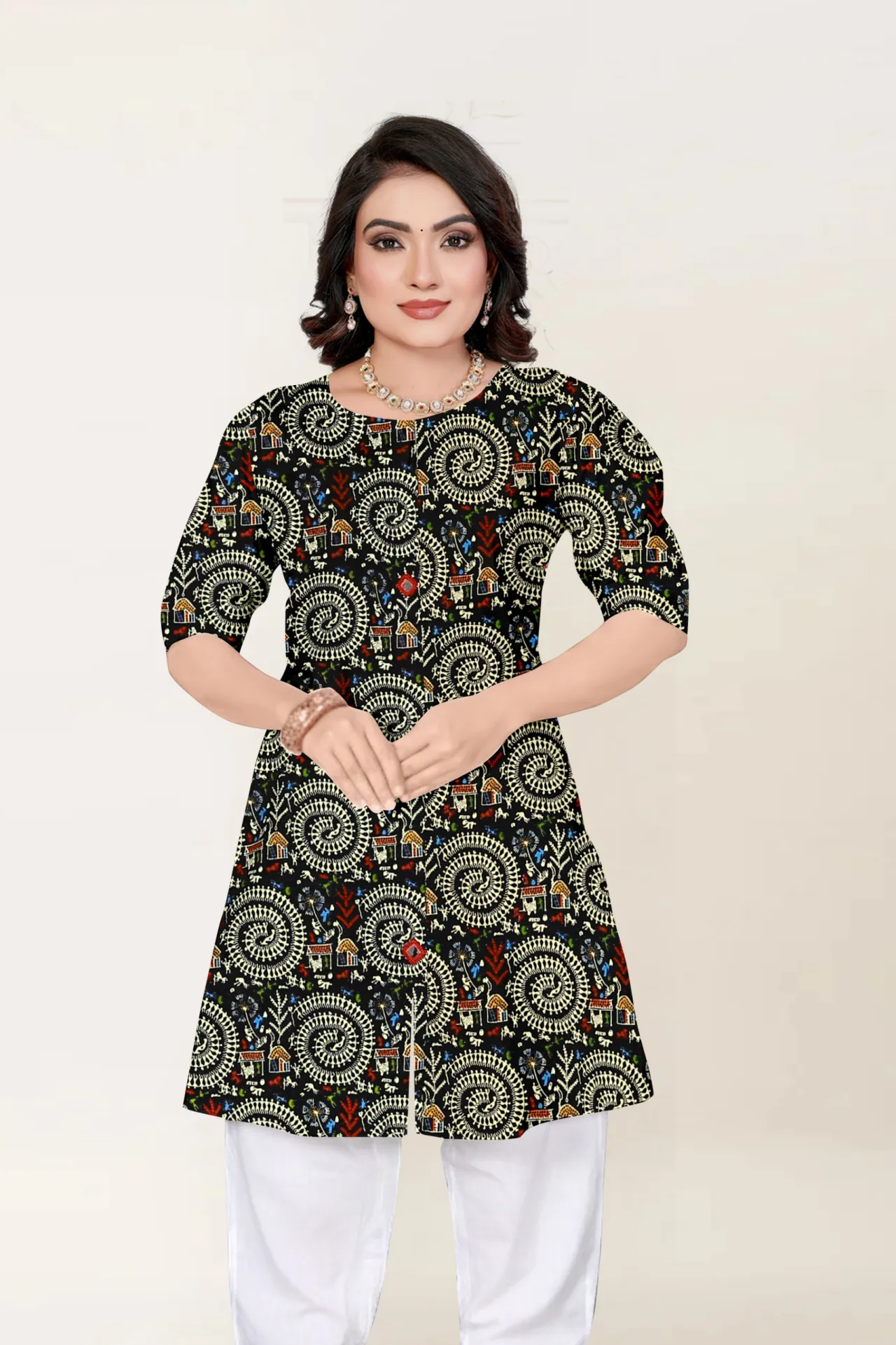 Cotton mirror work kurta size L,XL,XXL,3XL