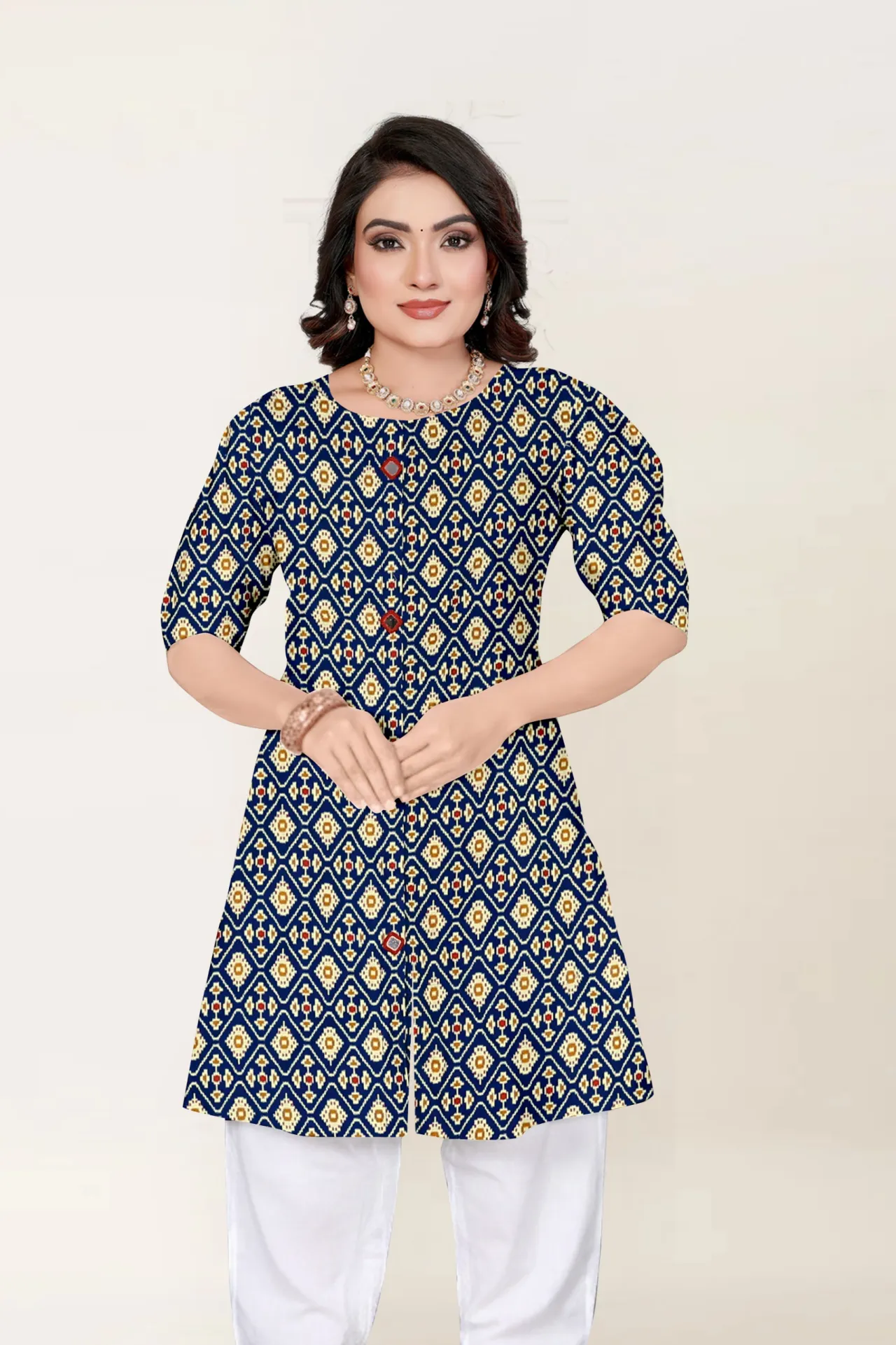 Cotton mirror work kurta size L,XL,XXL,3XL