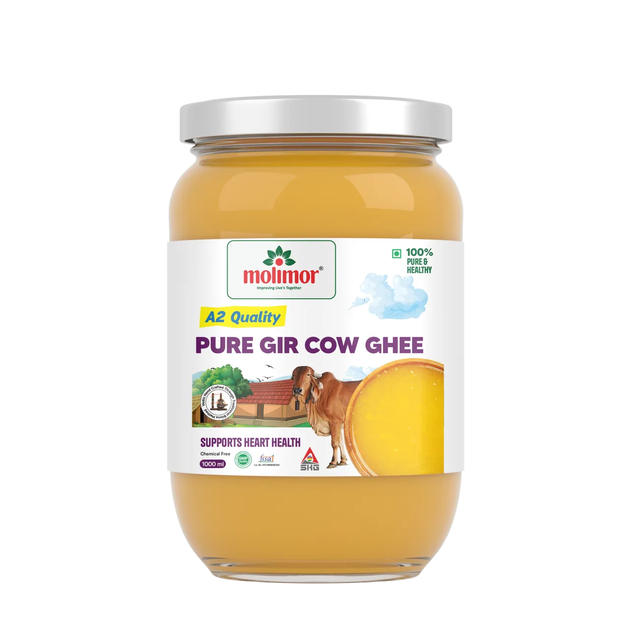 Molimor Pure Gir Cow Ghee-A2 1000ml