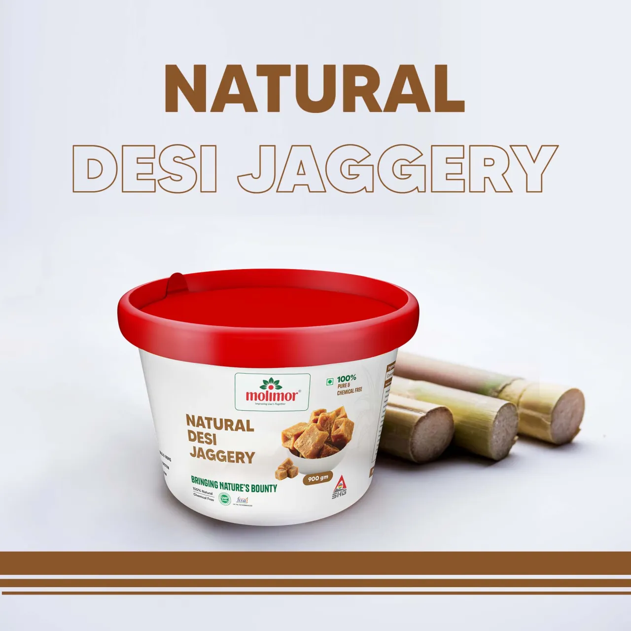 Molimor Natural Desi Jaggery 900gm