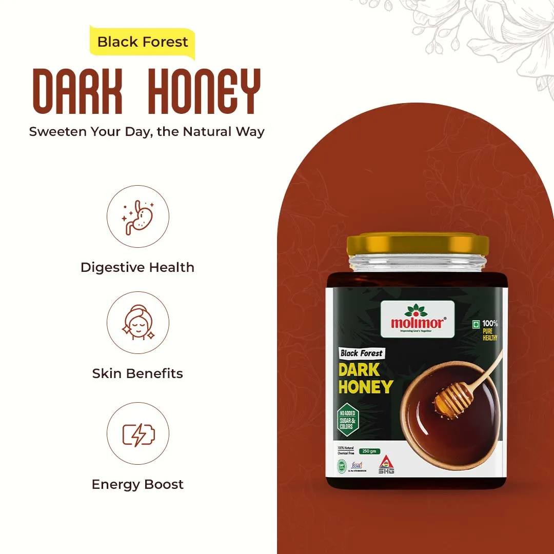 Molimor Black Forest dark Honey Back 250gm