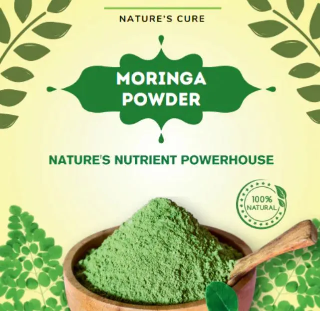 Organic Moringa Powder - Pure, Nutrient-Rich Superfood