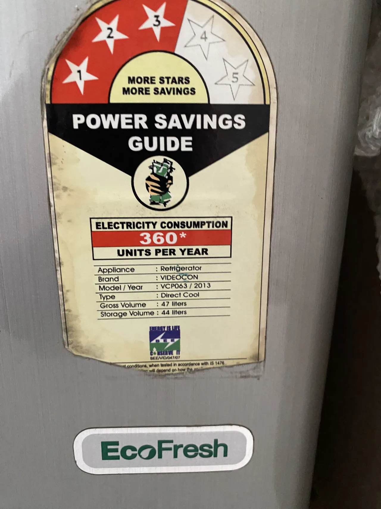Second hand fridge