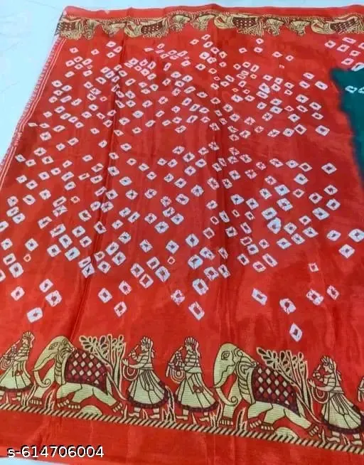 Fancy crepe silk saree with blouse