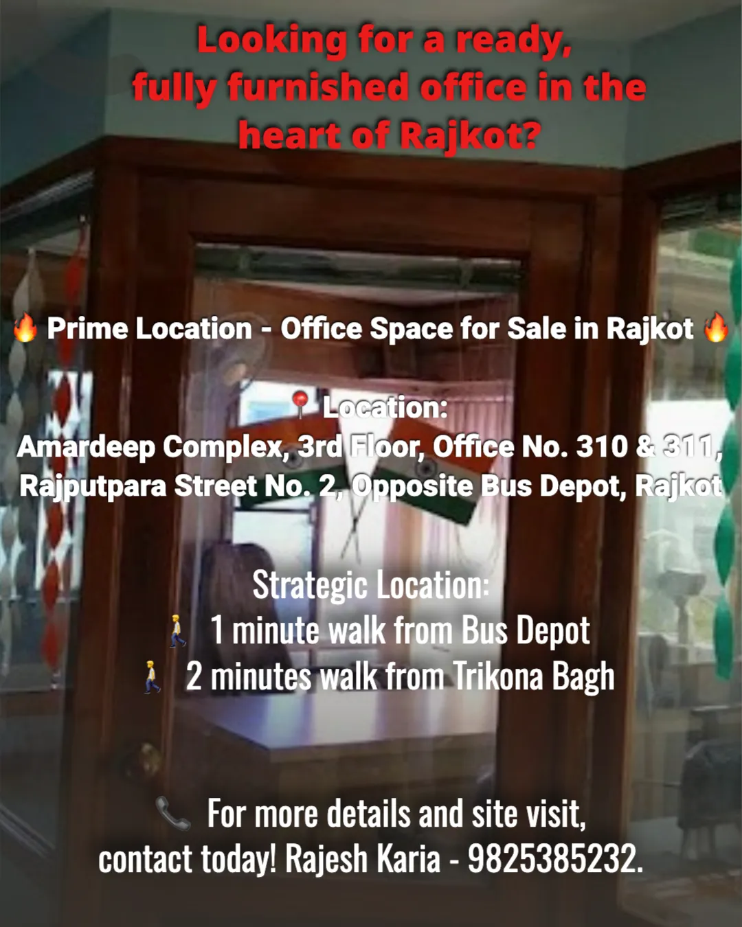 Full Furnished. - Office Premises