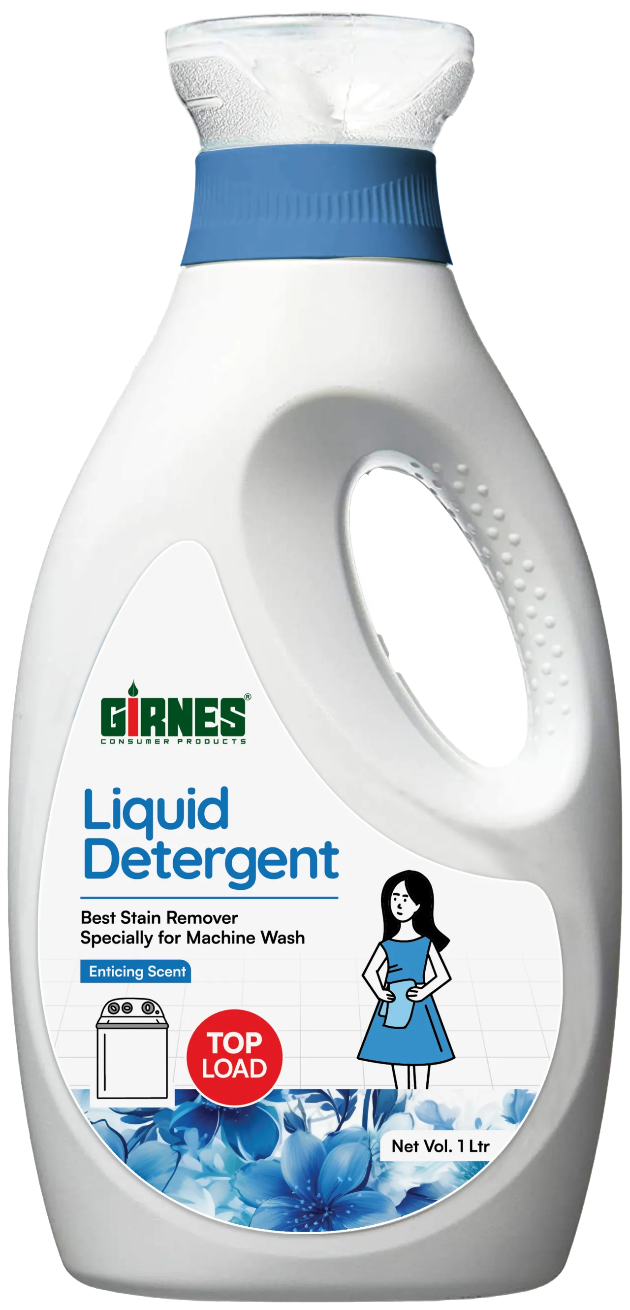Girnes Premium Liquid Detergent (Top Load) 1Ltr