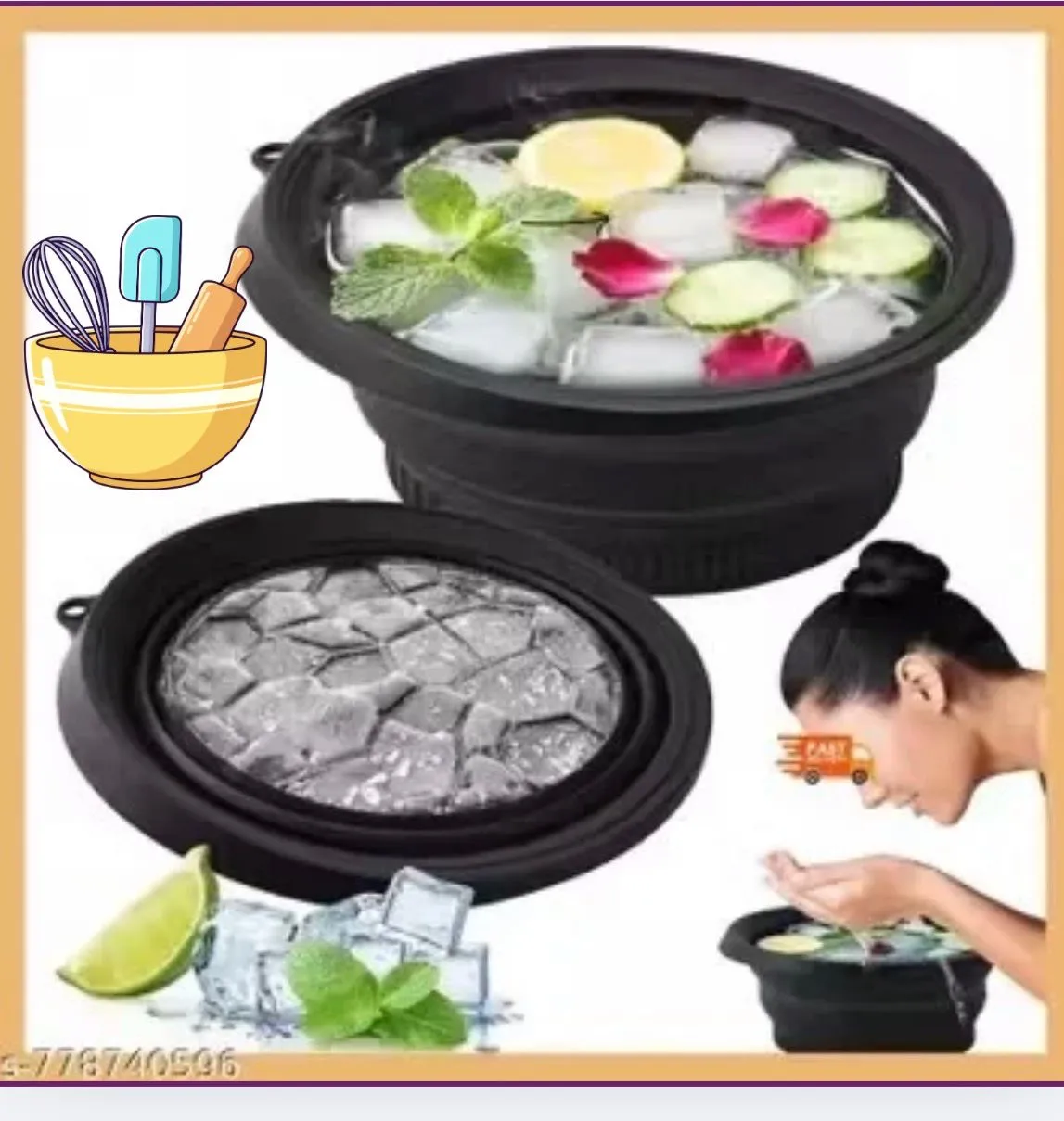 Face ice tray