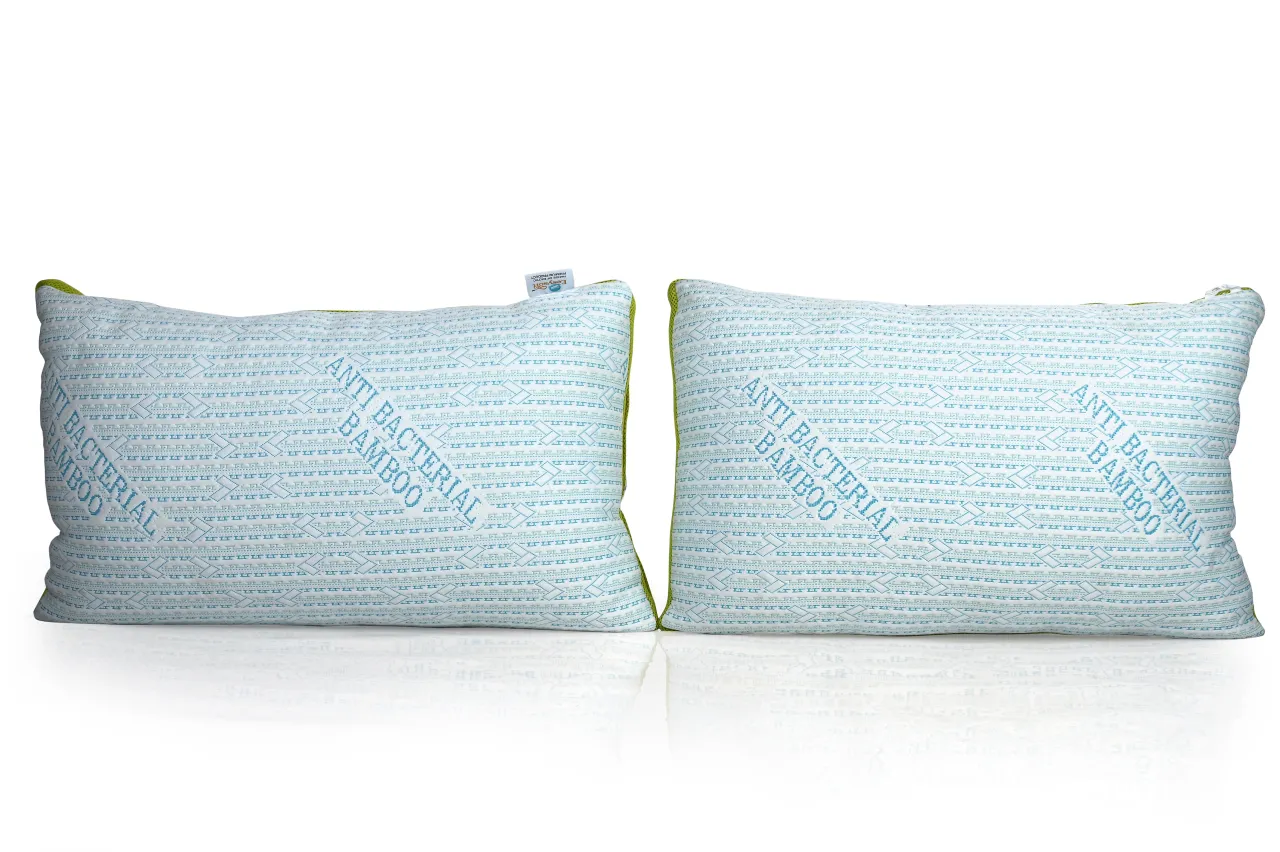 Eesysoft Antibacterial Bamboo pillow 17x27 (Ultra soft) [set of 2]