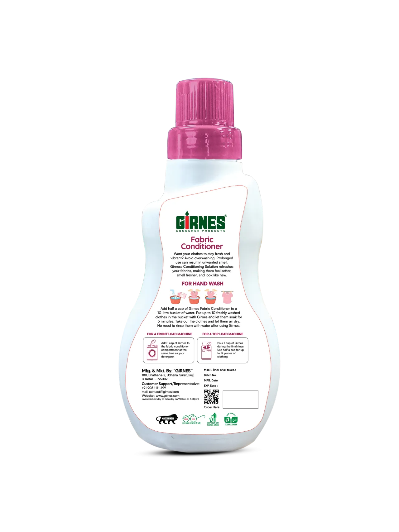 Girnes Shiny Pink fabric Conditioner 500ml