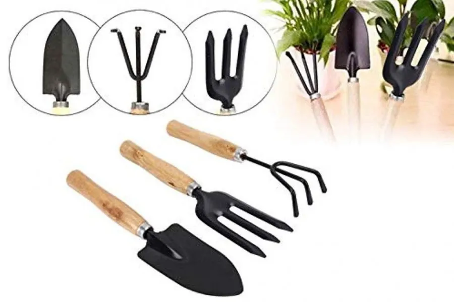 Gardening tools wooden