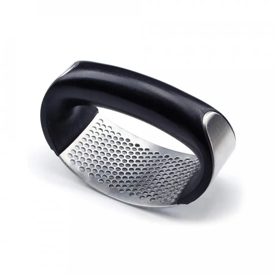 Steel Garlic Press with handle