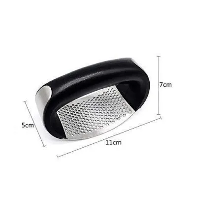 Steel Garlic Press with handle