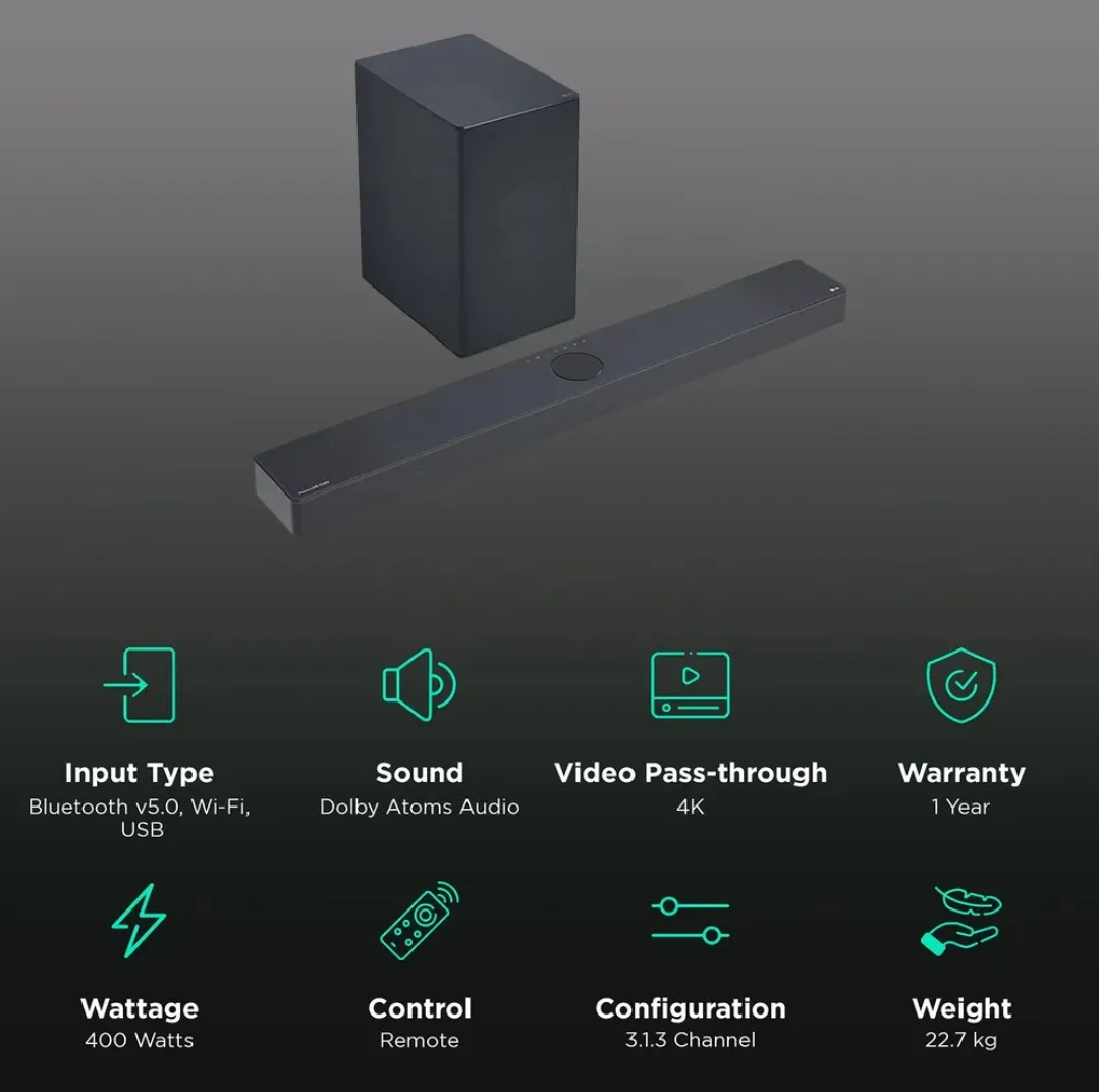 LG SC9S 400W Soundbar
