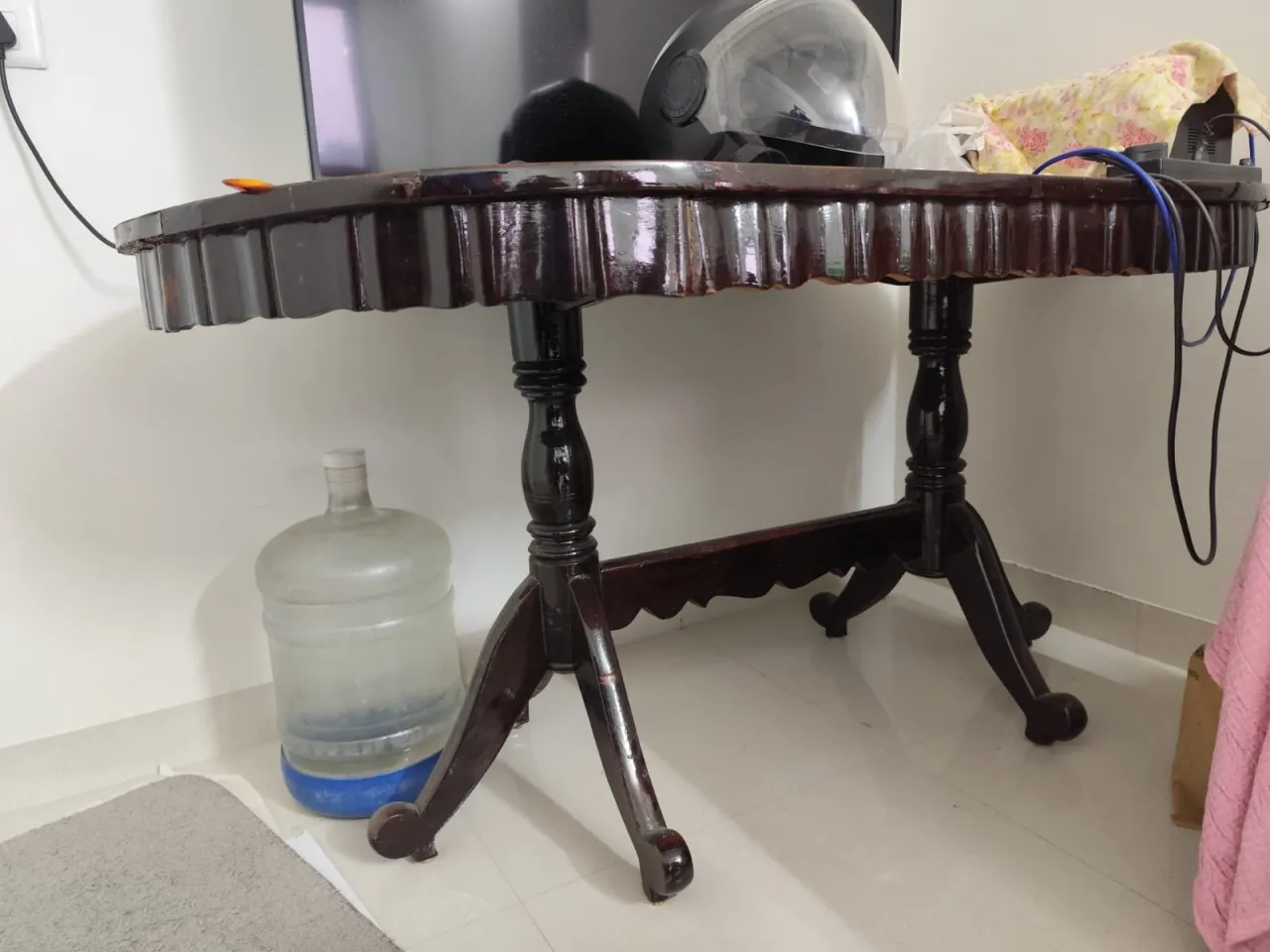 Teak(sag) wood sofa , Dinning table with 6 chair