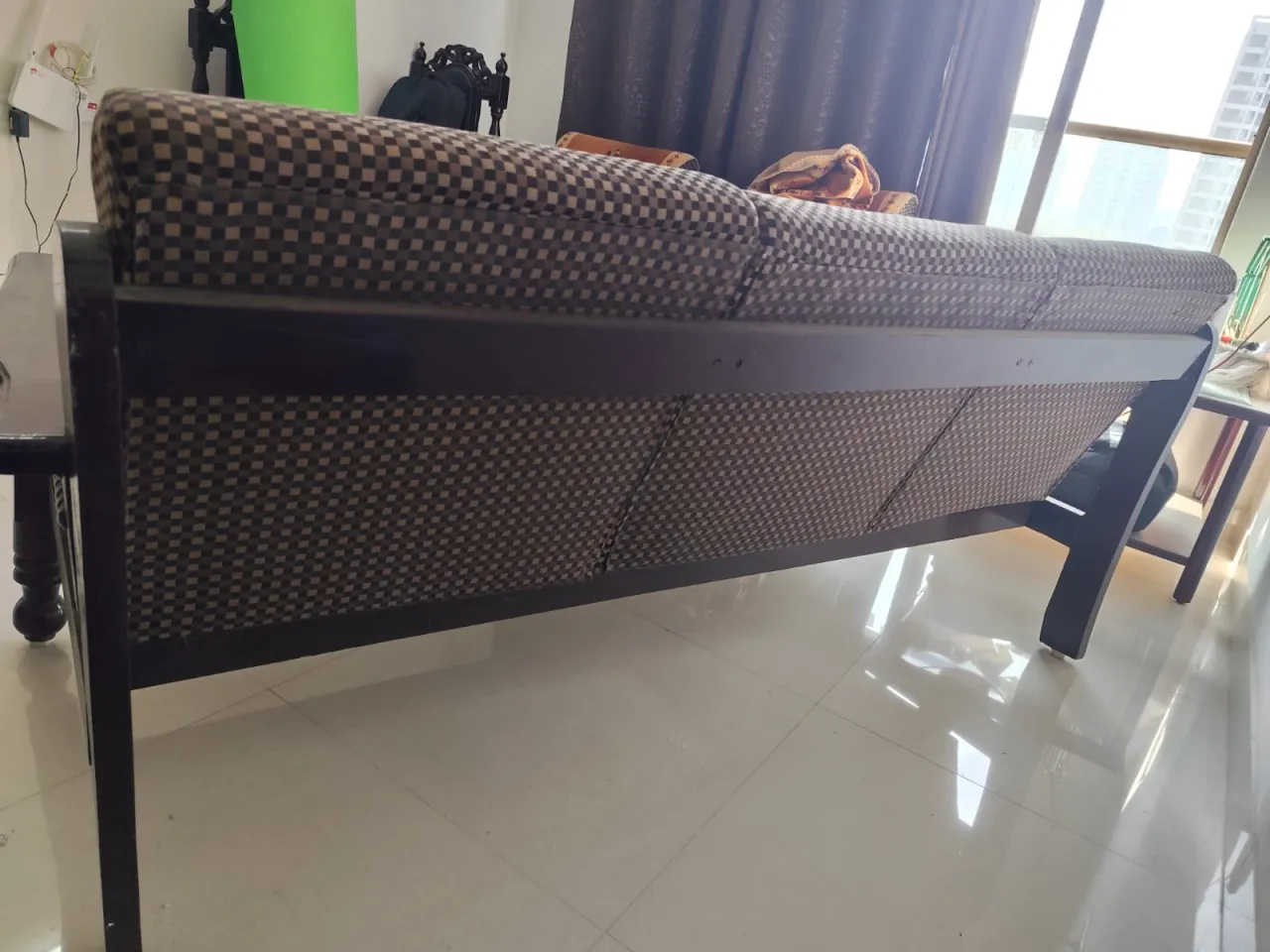 Teak(sag) wood sofa , Dinning table with 6 chair