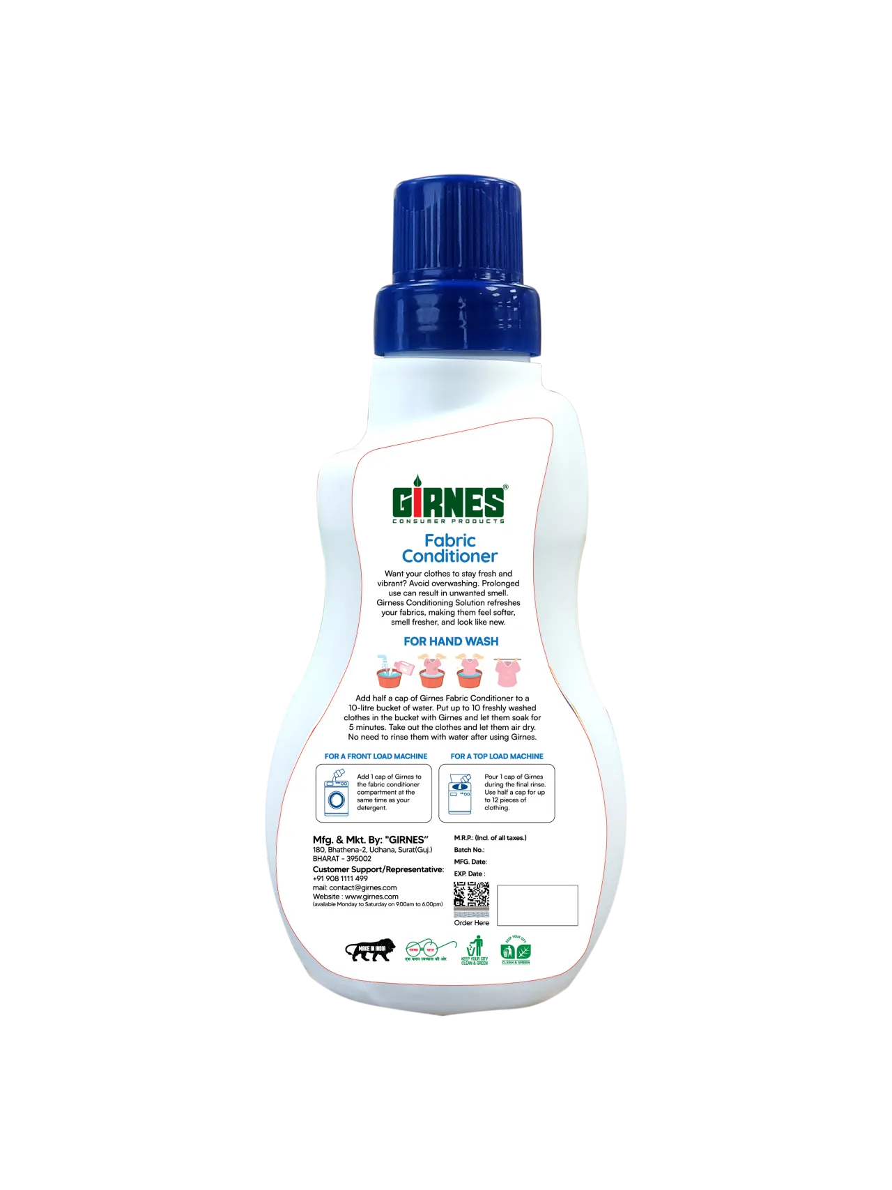 Girnes Pure Pleasant Fabric Conditioner 500ml