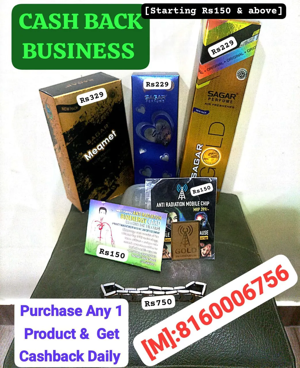 Purchase Any 1 Product and Get Cashback Daily