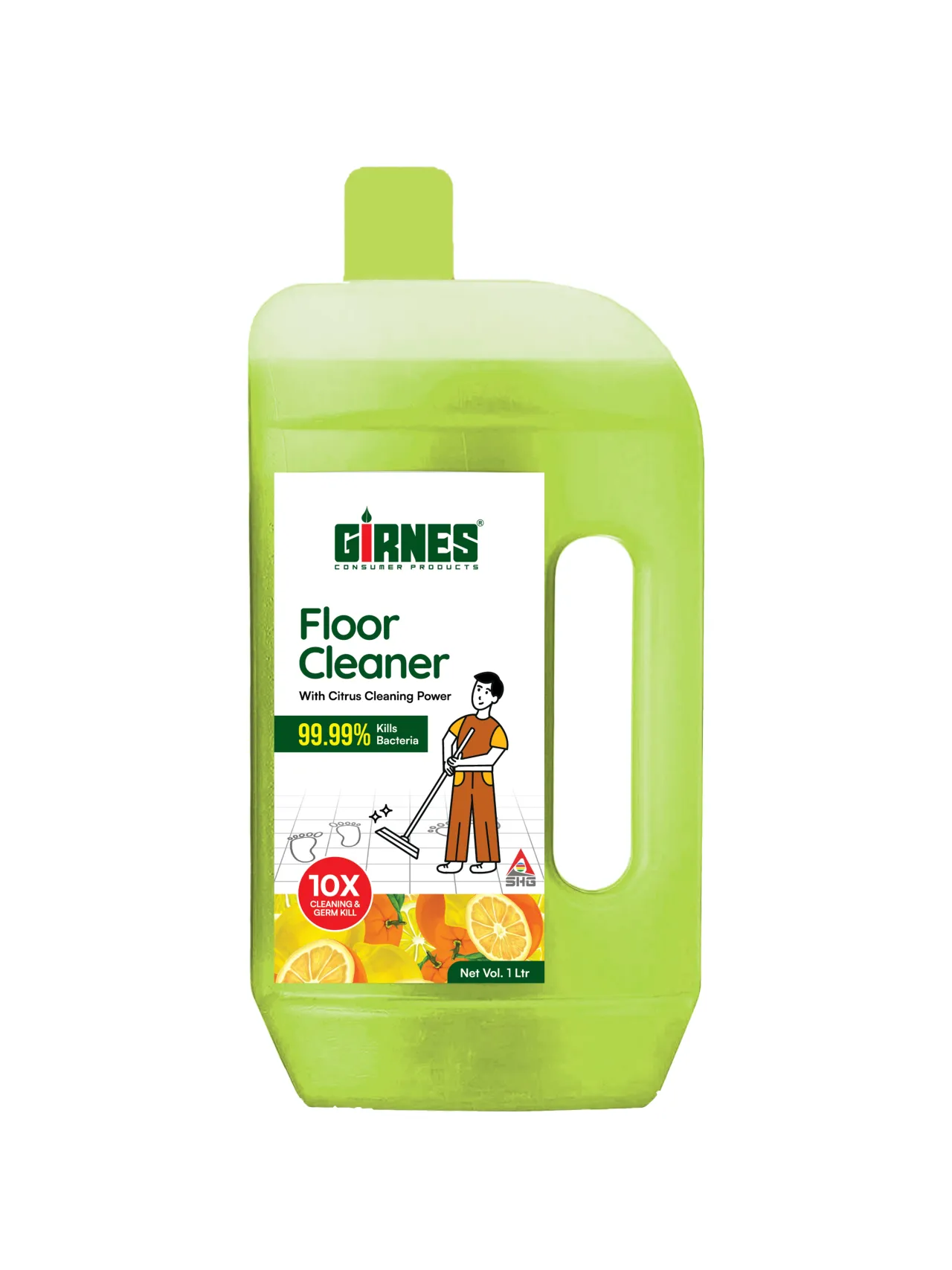 Girnes Floor Cleaner- Citurs & Disinfectant Neem 1Ltr