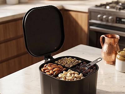 Dry Fruit container with 4 compartment