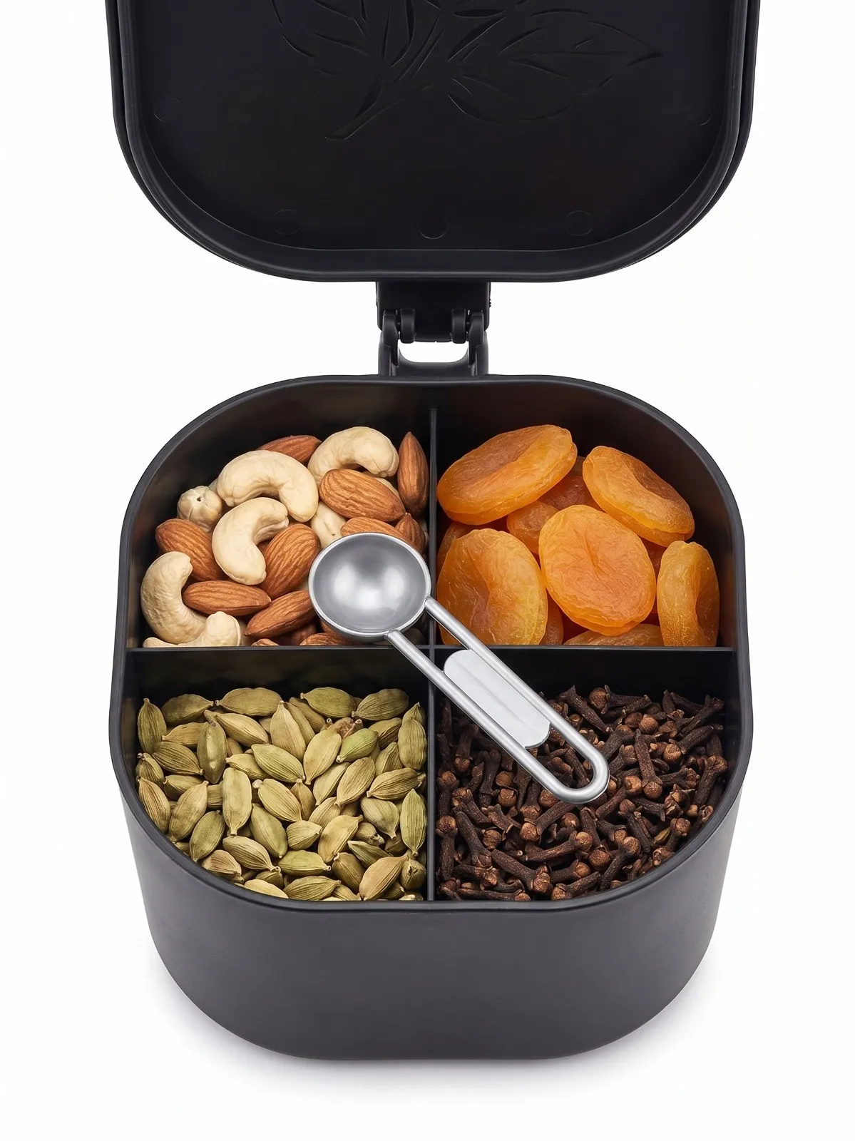 Dry Fruit container with 4 compartment