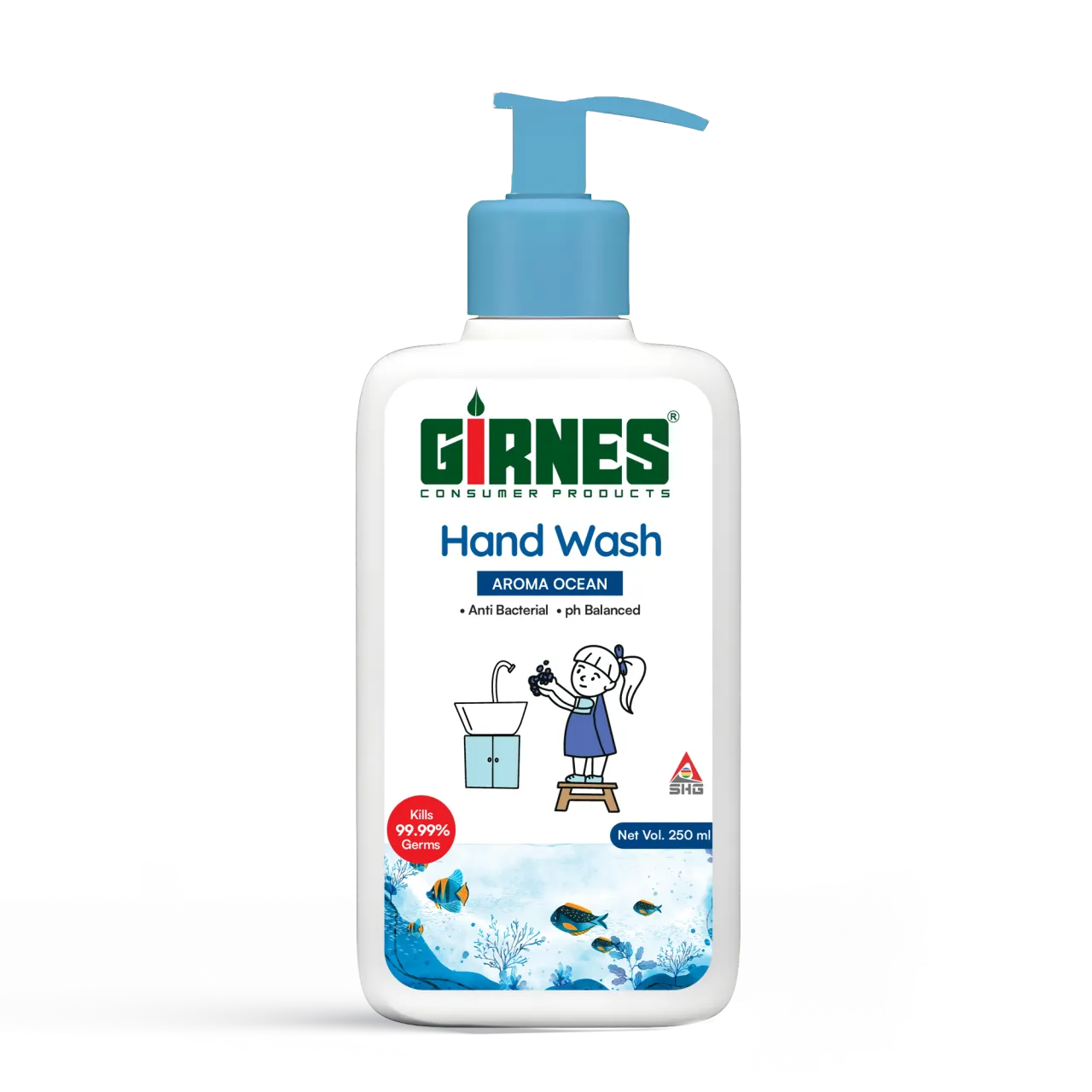 Girnes Hand Wash Aroma Ocean & Enriched  250ml