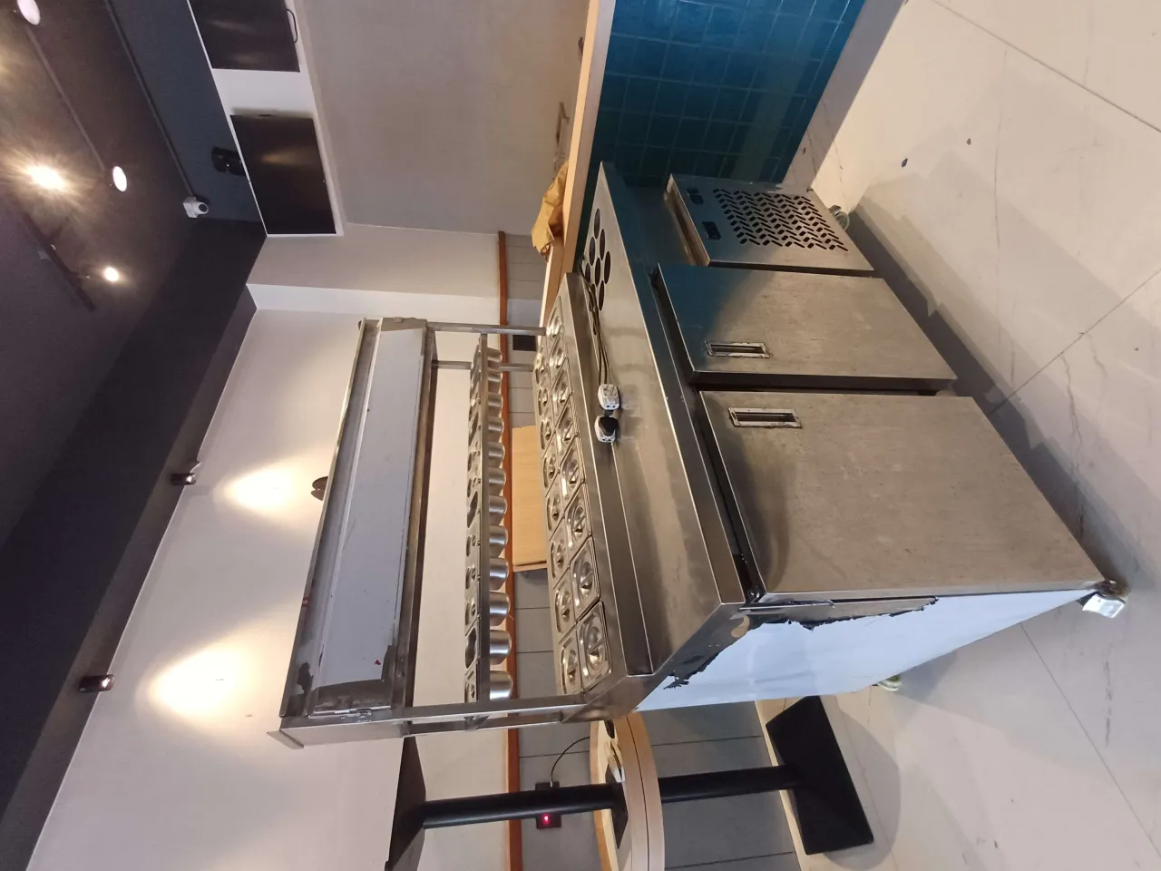 Stainless Steel Refrigerated Topping Counter
