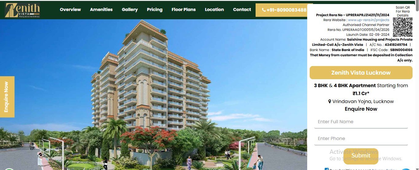 Zenith Vista Lucknow Premium Apartments in Prime Location