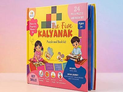 Five Kalyanak Puzzle Book Kit for Fun Jain Learning
