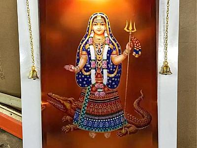 Temple frame Mandir vhari 22+16 frame size 12+16 photo size