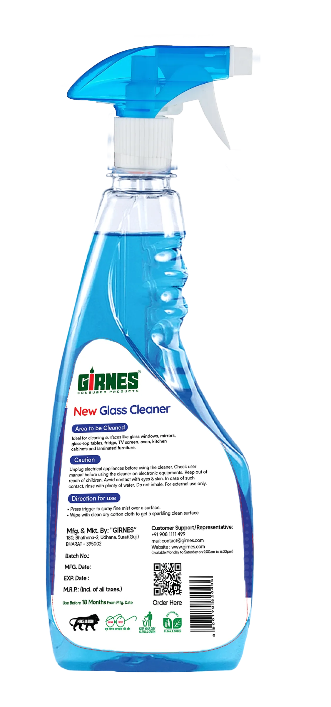 Girnes Glass Cleaner 500ml