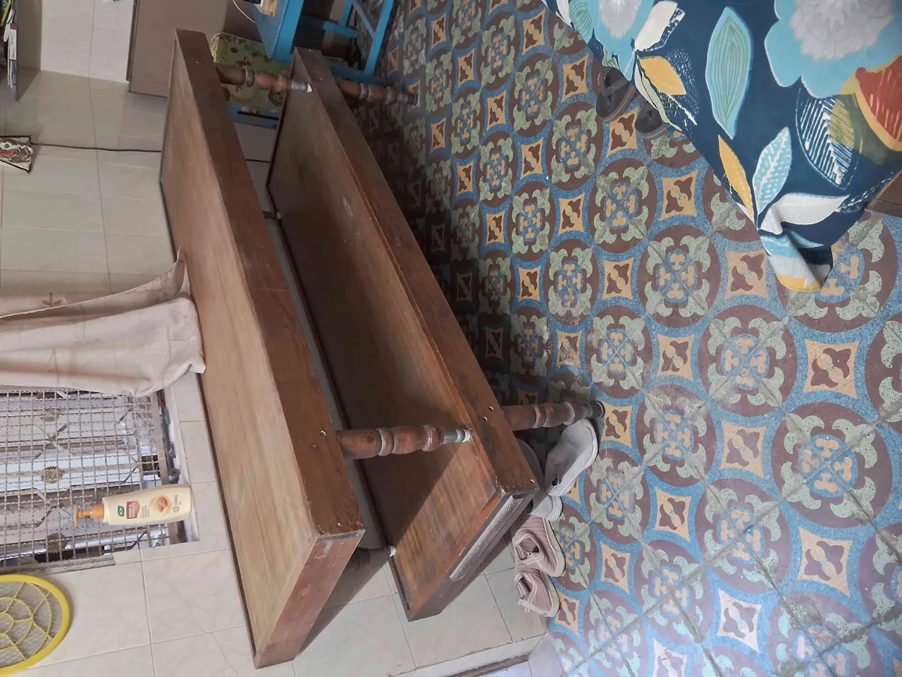 Pure wooden material...single bed ....size =2*6. 1 piece 1200/_