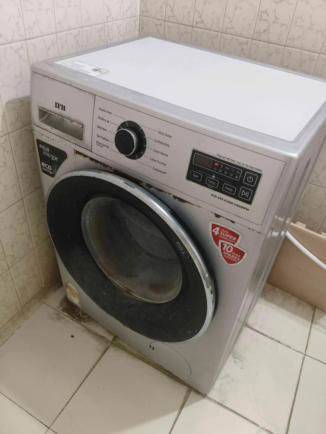 IFB front load washing machine 6kg working condition