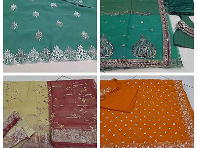 Used assorted sarees.