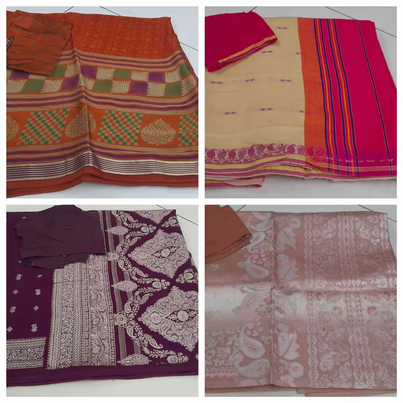 Used assorted sarees.