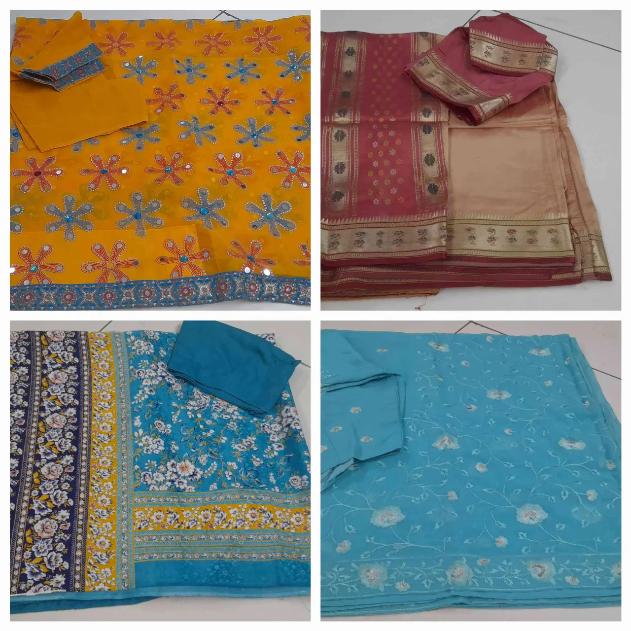 Used assorted sarees.
