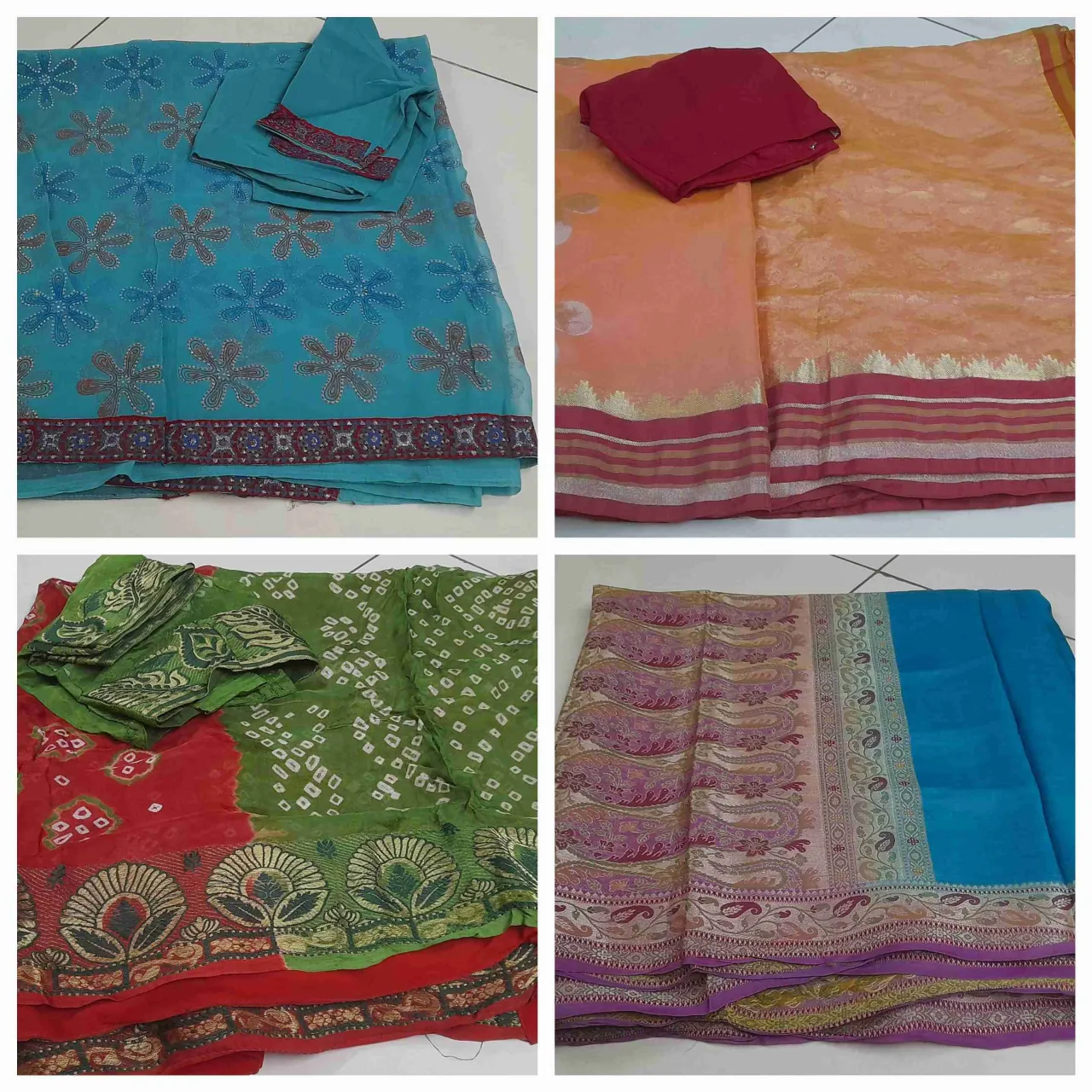 Used assorted sarees.