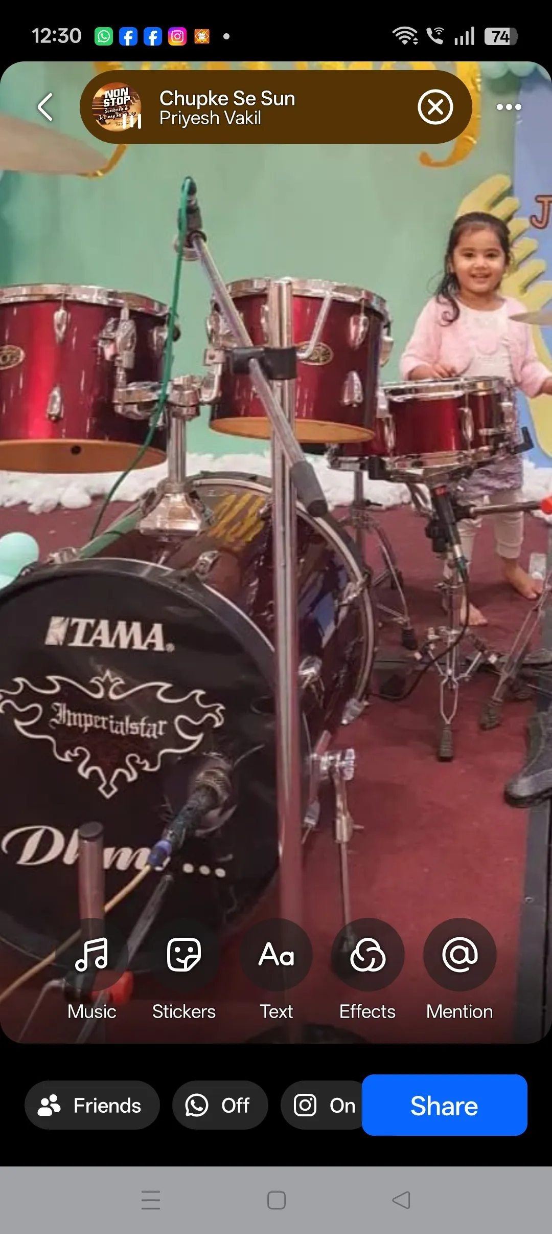 Drum with Simbols