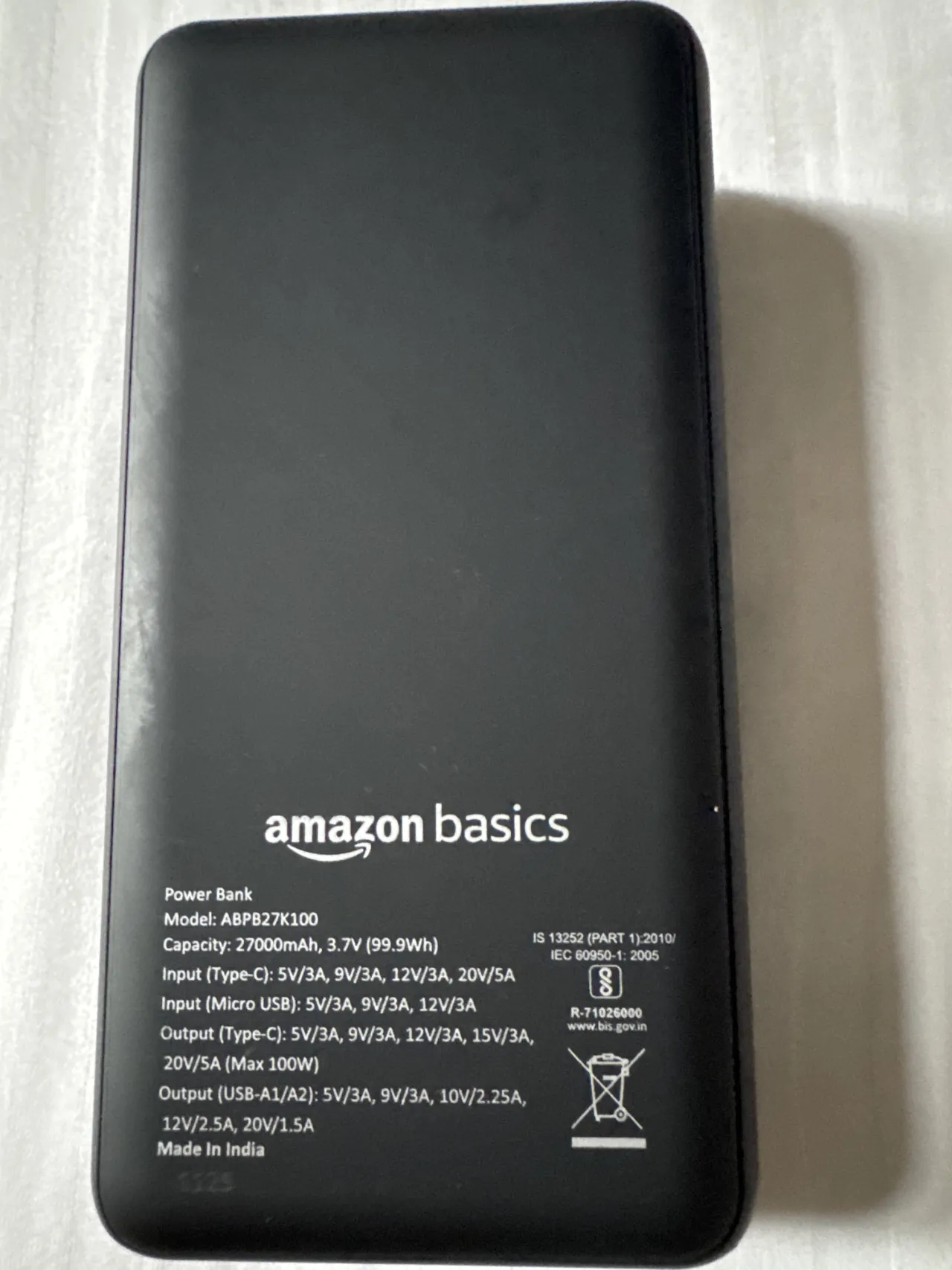 power bank 27000 mah