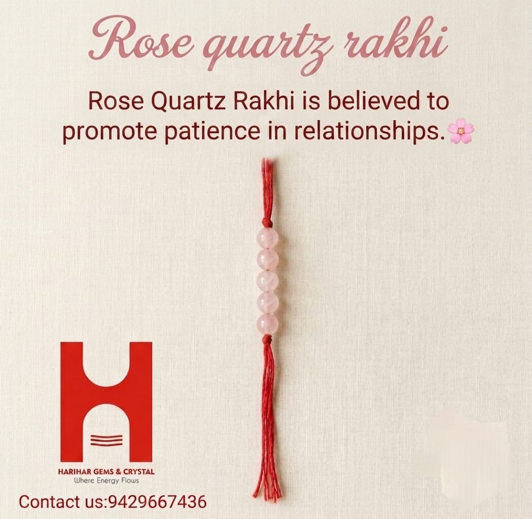 Rose quartz Rakhi