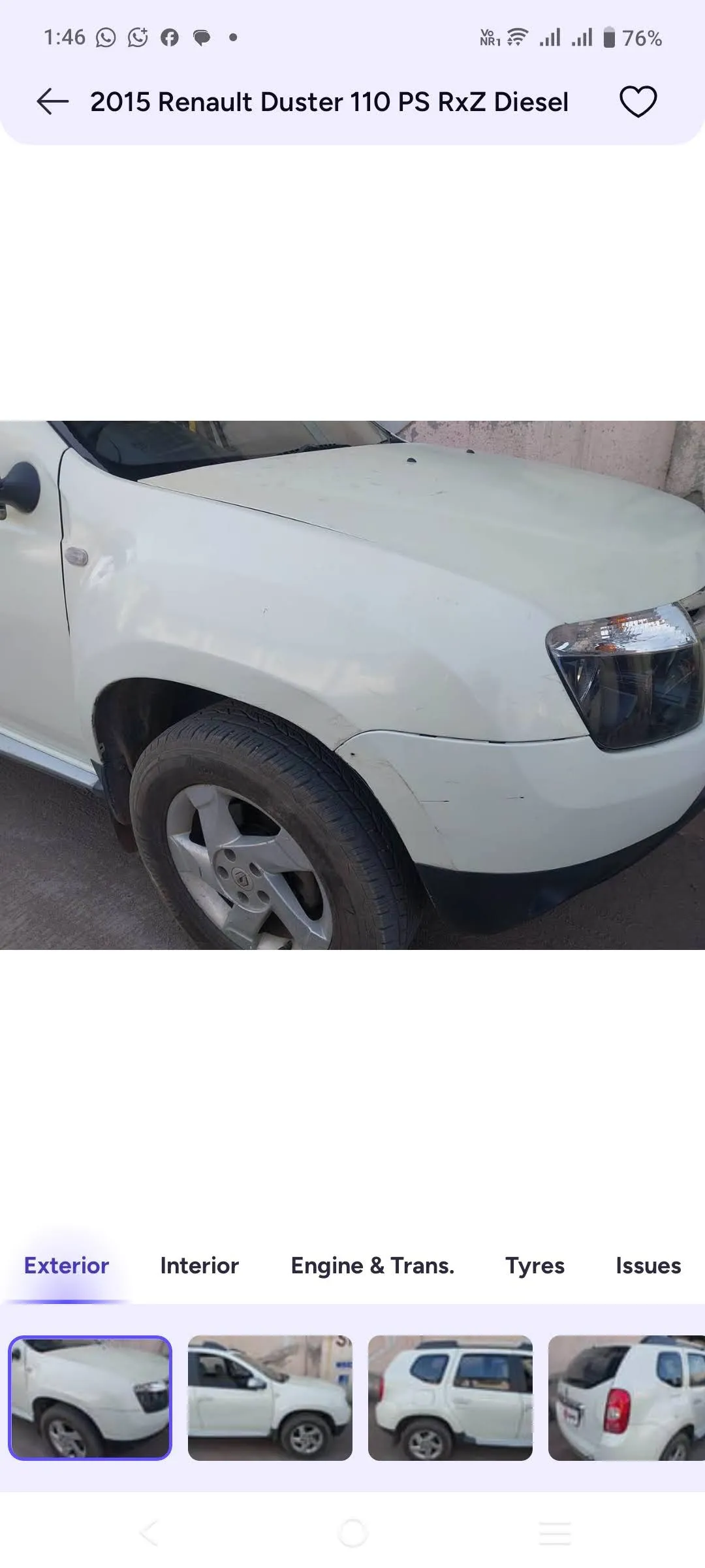 Renault duster RXZ TOP MODEL 110 psDiesel ,1 st owner