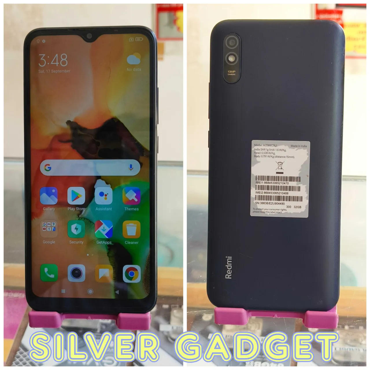 Used Redmi 9A Sport 2GB 32GB With Box